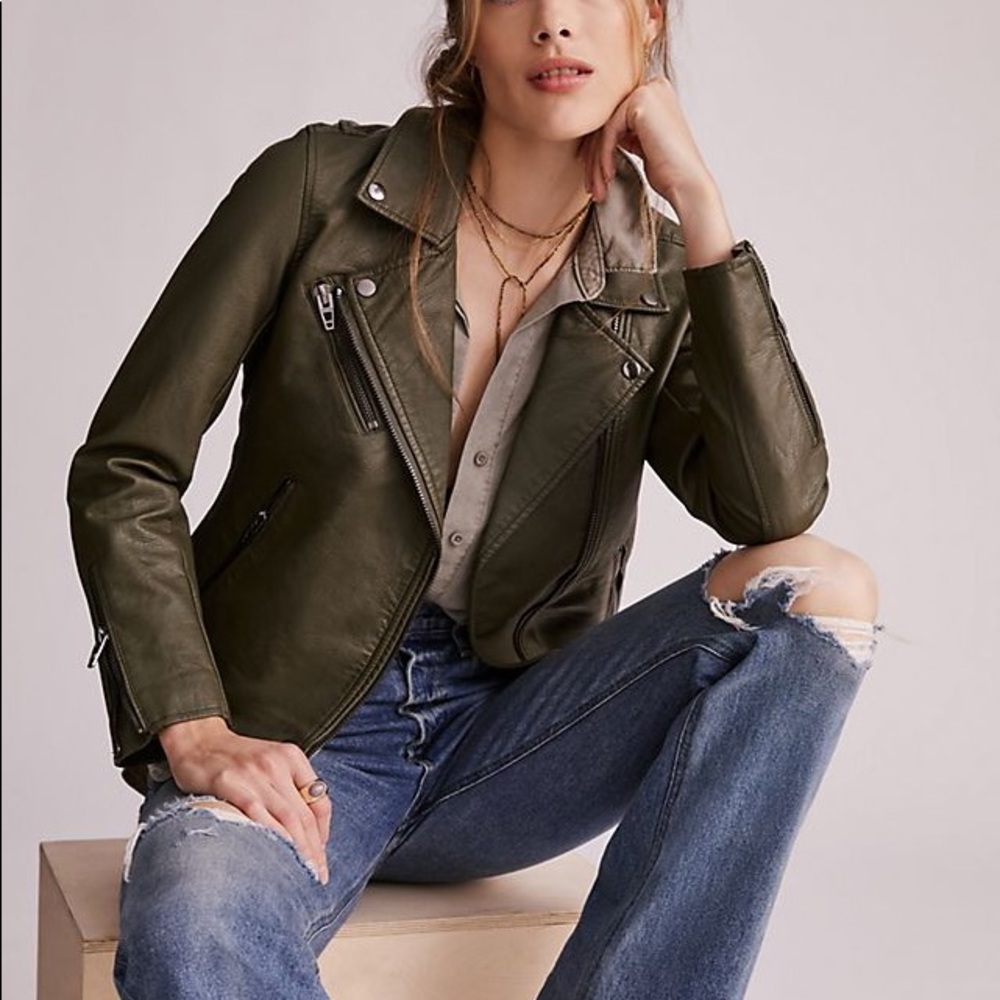 Anthropologie BLANKNYC Faux Leather Moto Jacket